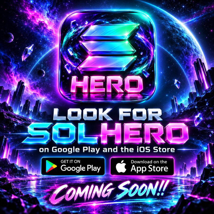 Look for SolHero on Google Play and the iOS App Store — coming soon